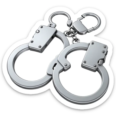 handcuffs simple sticker