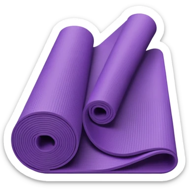 Tapete yoga morado sticker