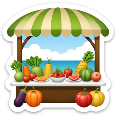 healthy food restaurant sticker