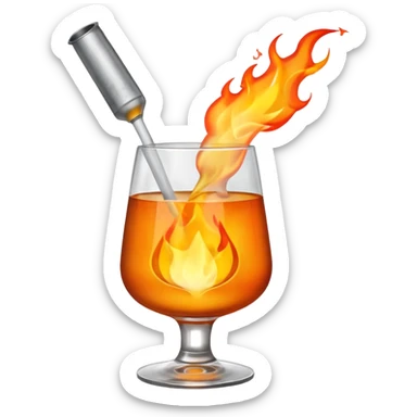 Cocktail molotov sticker
