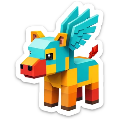 Make Minecraft animal sticker