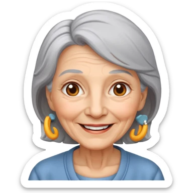 The kind and amiable grandmother in Grimm's fairy tales sticker