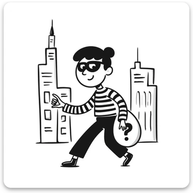 A thief character sticker