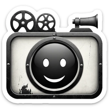 Grunge Film logo sticker