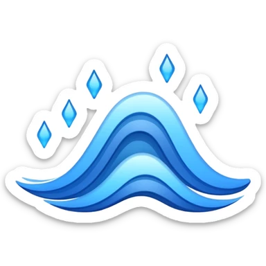 wave signals sticker