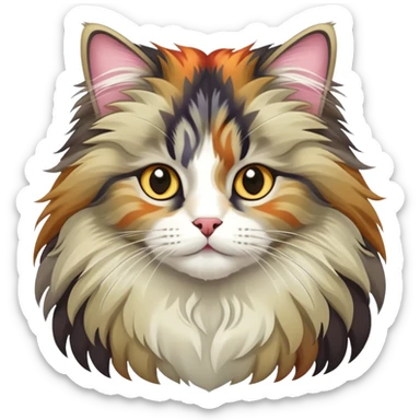 Norwegian forest cat  sticker