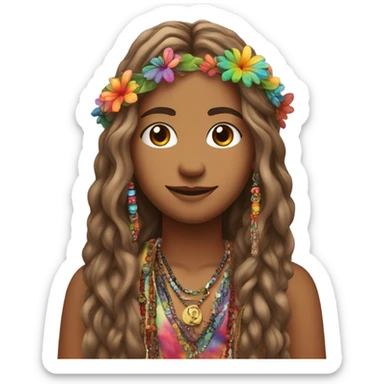 hippie sticker