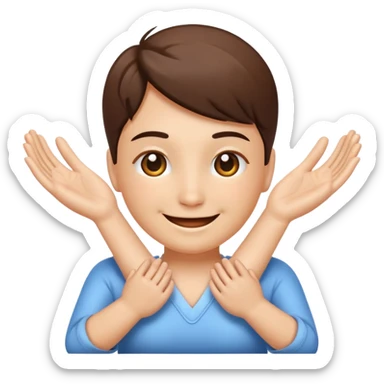 generate an emoticon Massage thegenerate an emoticon Dental treatment masseter muscles sticker