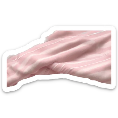 Cute snug blanket light pink with stripes sticker