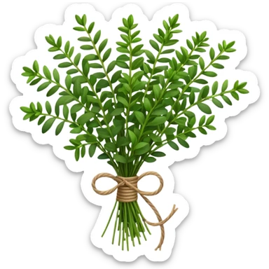 thyme herb bouquet sticker