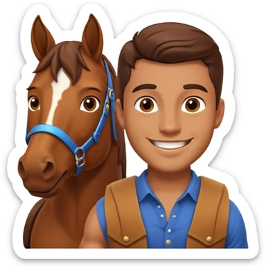 maternity male with horse sticker