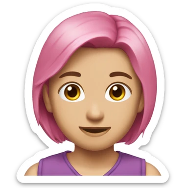 Розовая бабочка  sticker