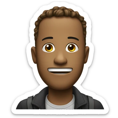 Questionable face emoji ￼ sticker