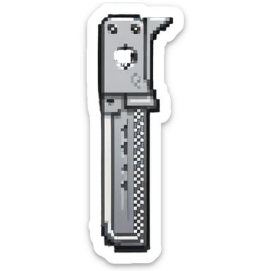 Box cutter knife with extended blade, utility cutting tool sticker