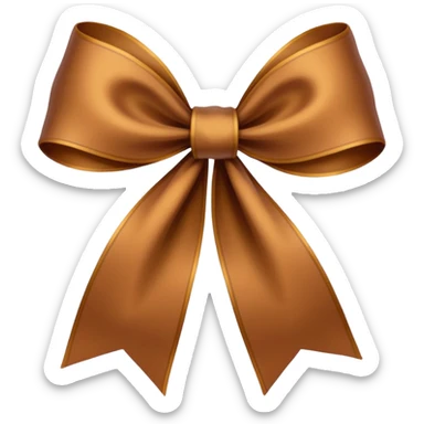 🎀 mude a cor do laço para marrom  sticker