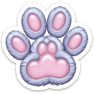a very light pale pastel #ffbe8c pawprint sticker