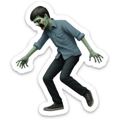 ian curtis zombie dancing sticker