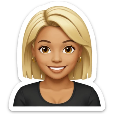 Tionne T-Boz Watkins with blonde hair sticker