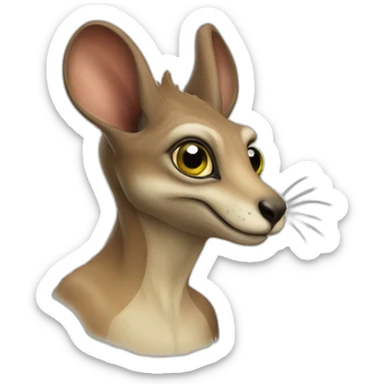 Kangourou alien sticker