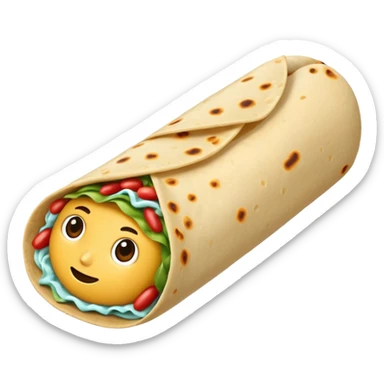 Bean burrito sticker