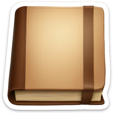 luxury brown book sticker