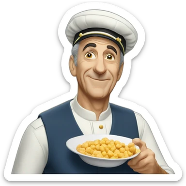Louis de Funès la soupe aux choux sticker