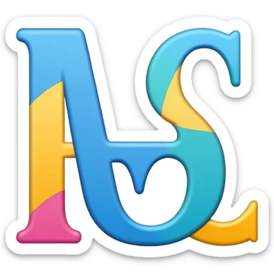 an alphabet flashcard sticker