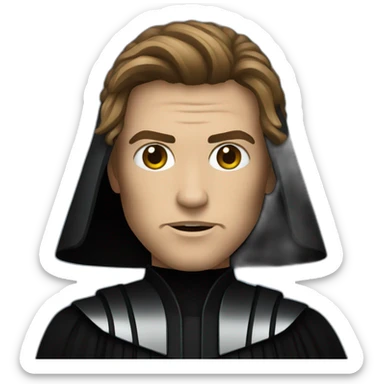 dark vador with anakin sticker