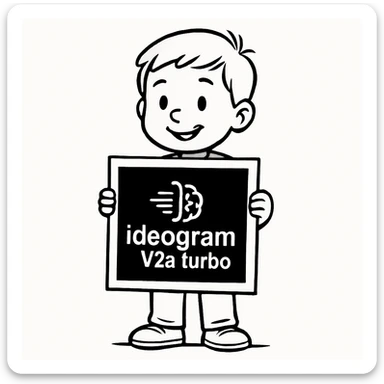 make drawing of a child holding a poster of this image sticker