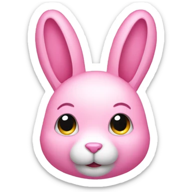 Pink rabbit  sticker