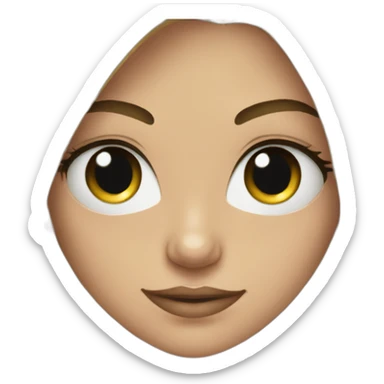 Fille avec des paillettes dans les yeux sticker