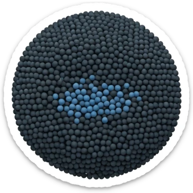 poppy seeds small scatter or mound tiny round seeds dark grey to blue-black matte subtle texture spherical minuscule natural tone variation no jar spoon or baked goods no faces clean 3D soft shadows transparent background emoji scale sticker