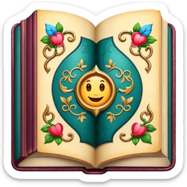 Fairytale book open sticker