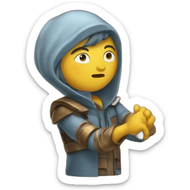 Lincold l'oud qui fait un pouce sticker