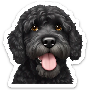 Portuguese water dog sticker