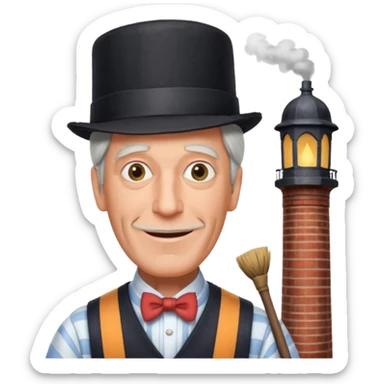 Dick Van Dyke from Mary Poppin movie  for discord  sticker