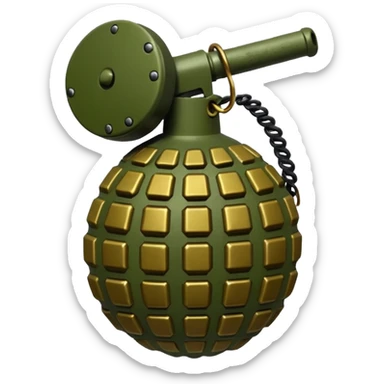 indian army grenade bomb sticker