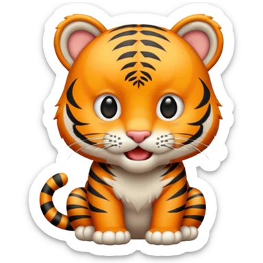 Tiger mewing sticker