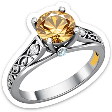Aesthetic Engagement ring emoji sticker