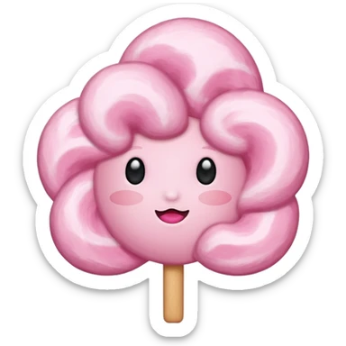 Cotton candy sticker