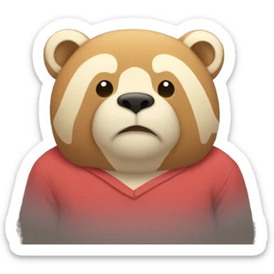 Oso con sueño sticker