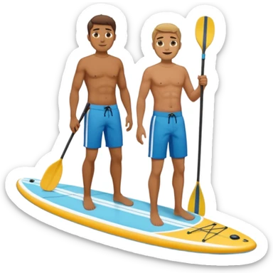 paddle board man sticker