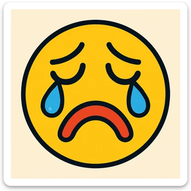 sad face sticker