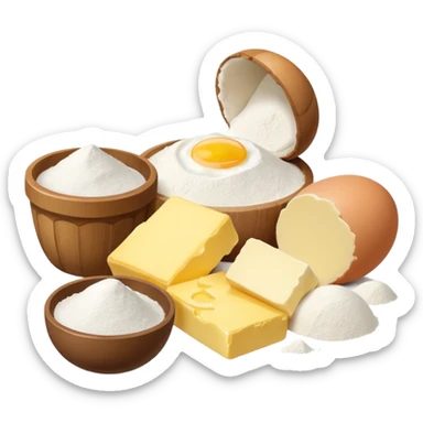 baking ingredients sticker