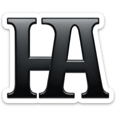 just the letters i and a next to eachother sticker