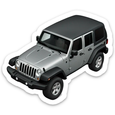 jeep Wrangler newest one in the color earl gray sticker