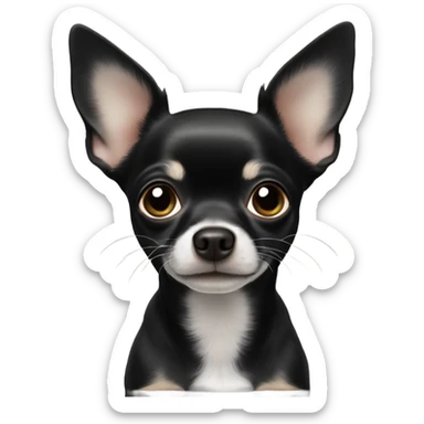 Black Chihuahua ￼ sticker