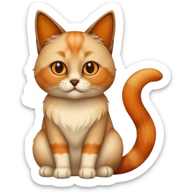 chili siamese cat  sticker