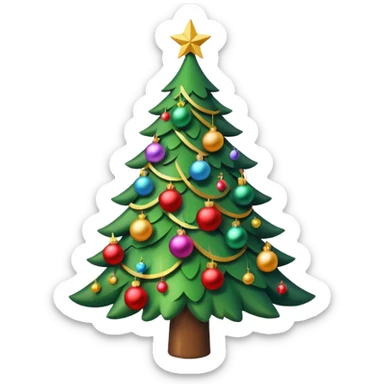 A cute and festive Christmas emoji that is appropriate for a work related groupchat sticker