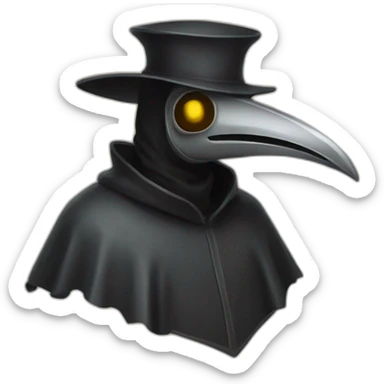 medieval plague doctor sticker